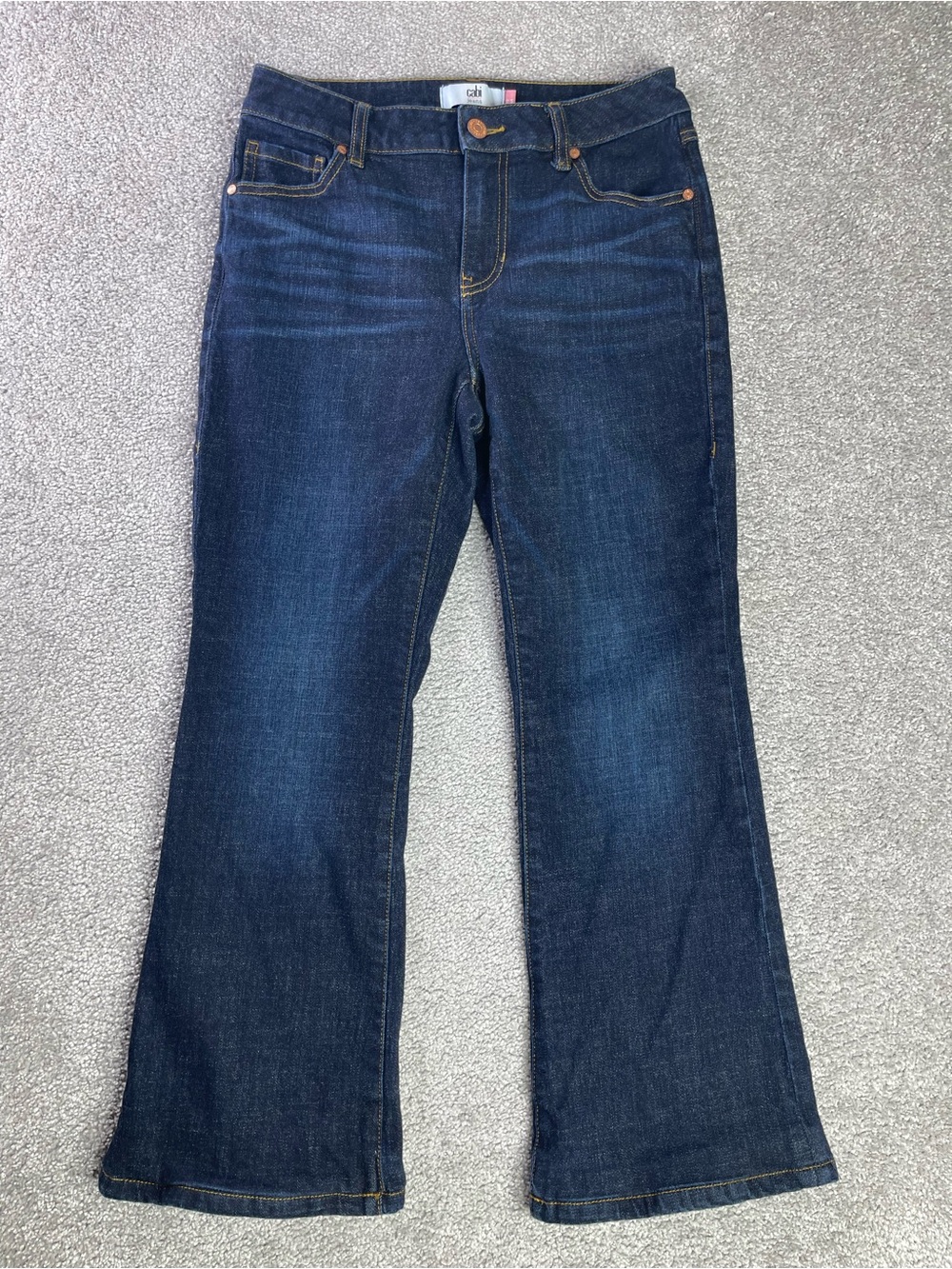 Cabi Jeans Women’s 2 Blue Baby Bootcut Dark Wash Stretch Denim